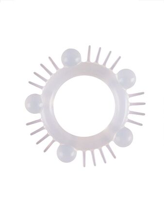 Эластичное эрекционное кольцо с шишечками и шипами